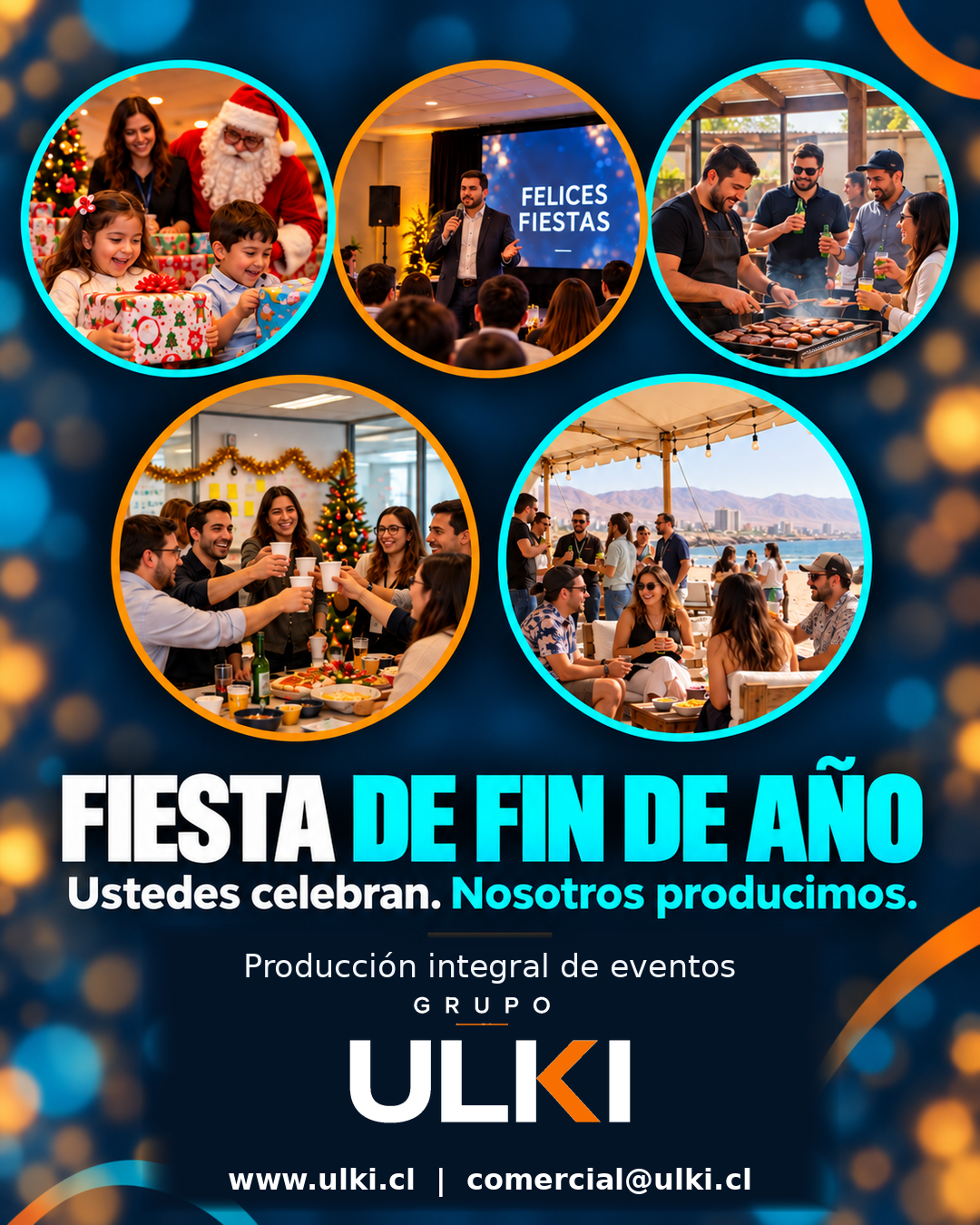 Producción de celebraciones corporativas y familiares de fin de año por Grupo ULKI
